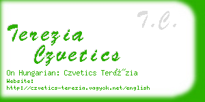 terezia czvetics business card